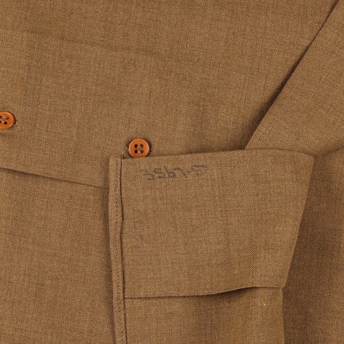 WWII U.S. Army Enlisted Man's M37 Wool Service Shirt with Gas Flap (Size 14 1/2 x 32)