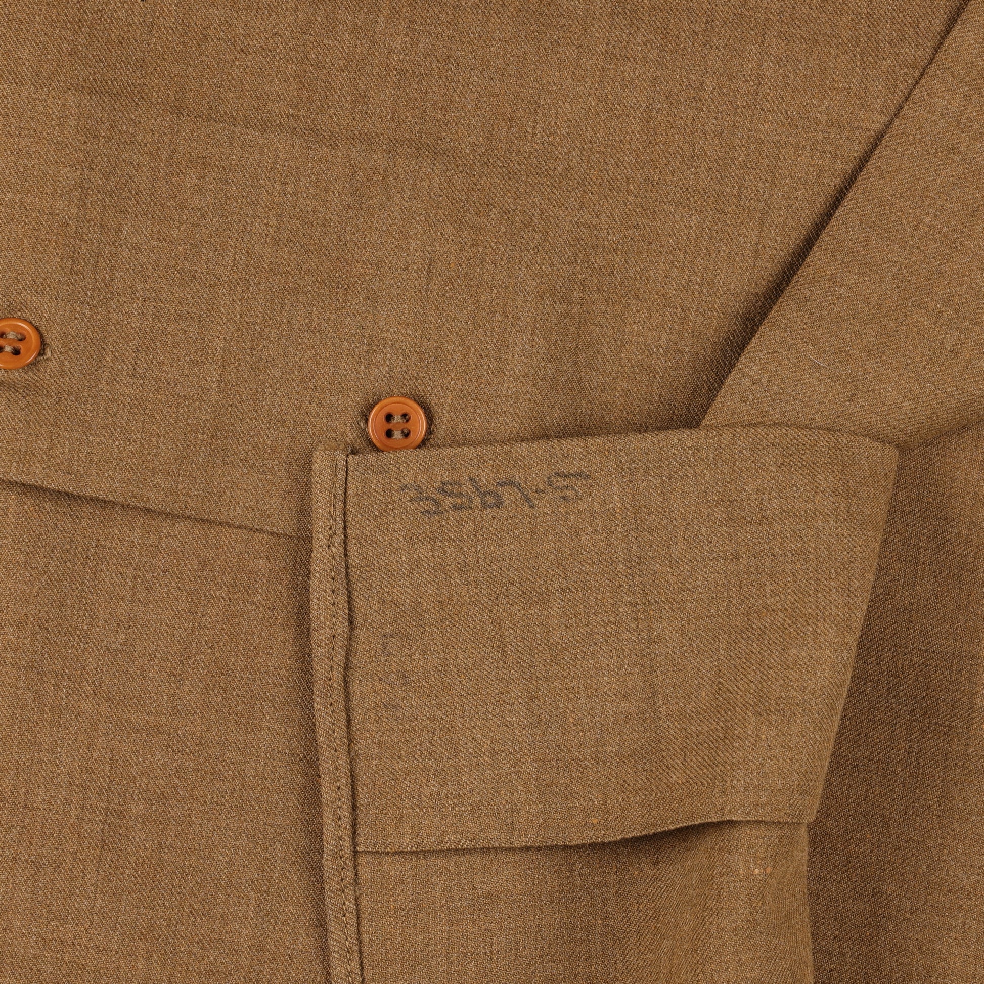 WWII U.S. Army Enlisted Man's M37 Wool Service Shirt with Gas Flap (Size 14 1/2 x 32)