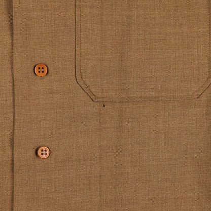 WWII U.S. Army Enlisted Man's M37 Wool Service Shirt with Gas Flap (Size 14 1/2 x 32)