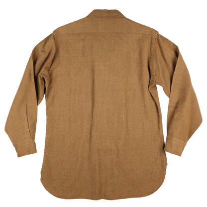 WWII U.S. Army Enlisted Man's M37 Wool Service Shirt with Gas Flap (Size 15 x 32)