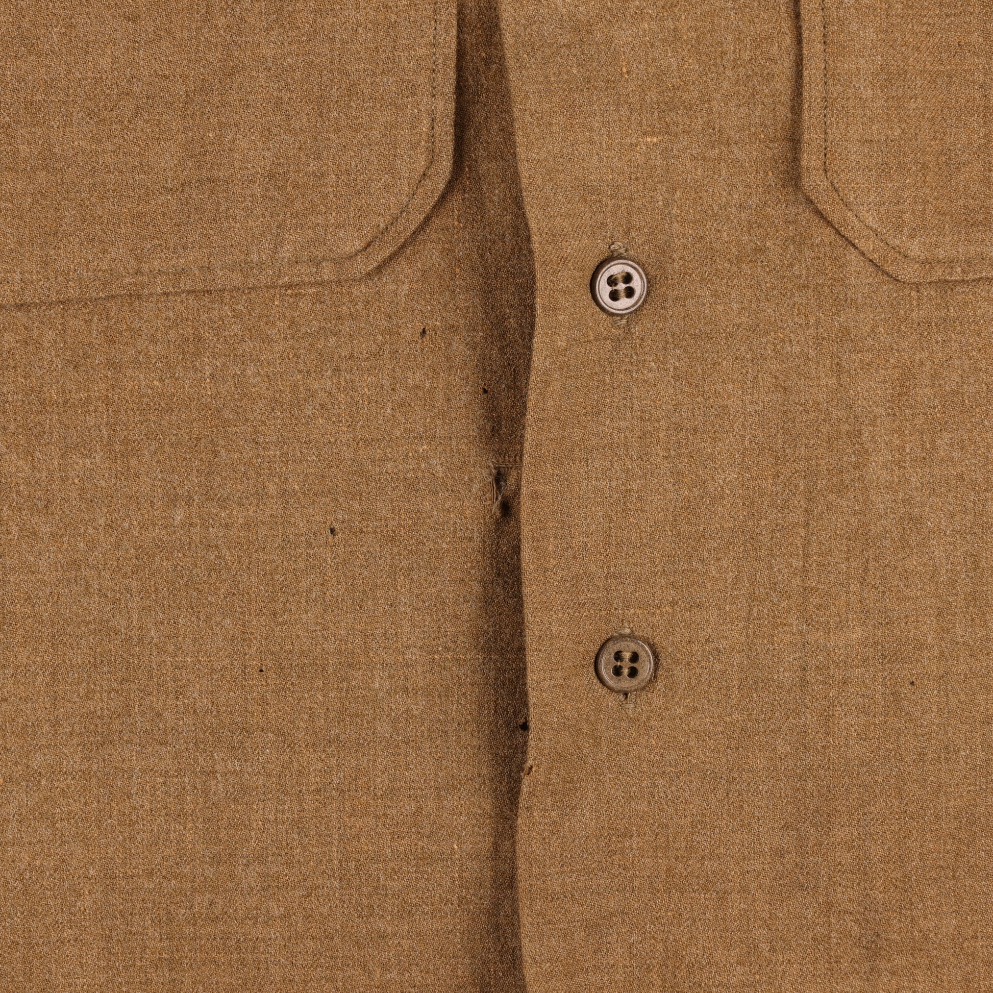 WWII U.S. Army Enlisted Man's M37 Wool Service Shirt with Gas Flap (Size 15 x 32)