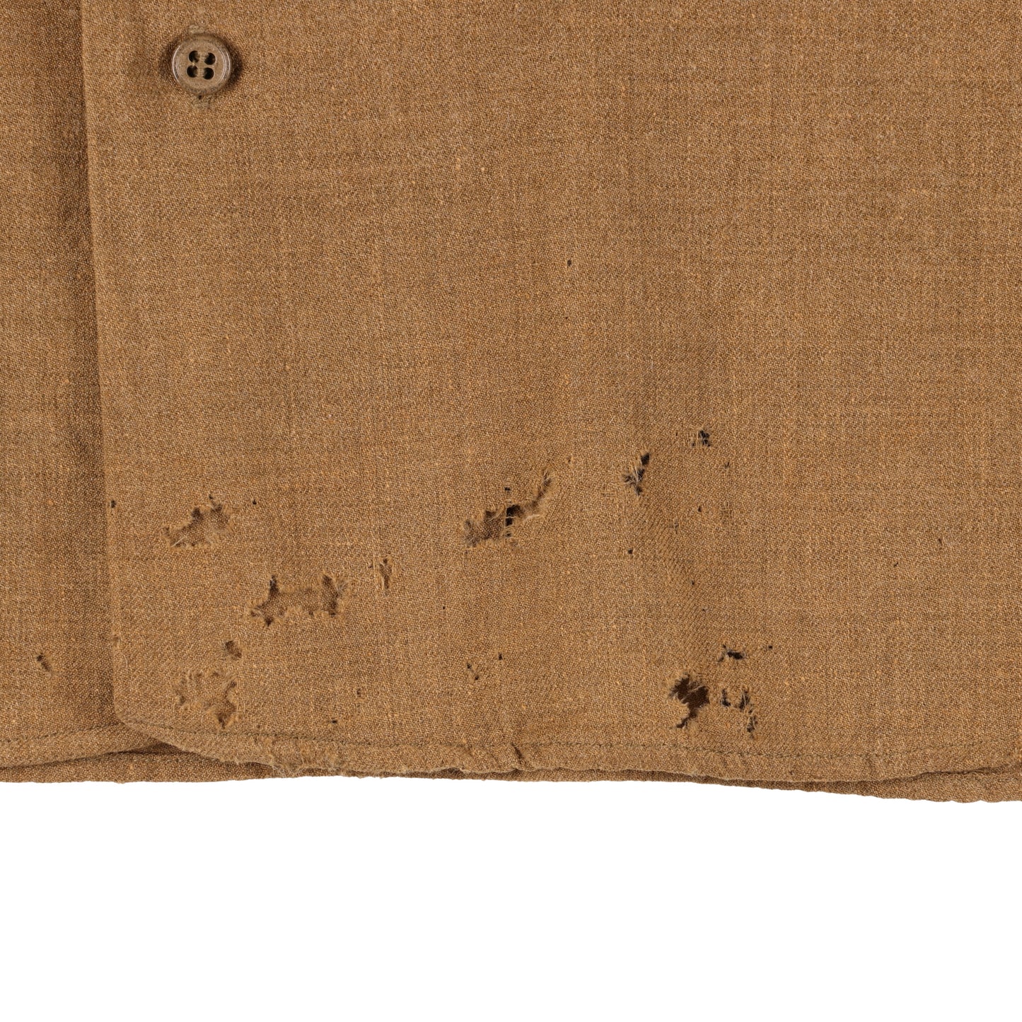 WWII U.S. Army Enlisted Man's M37 Wool Service Shirt with Gas Flap (Size 15 x 32)