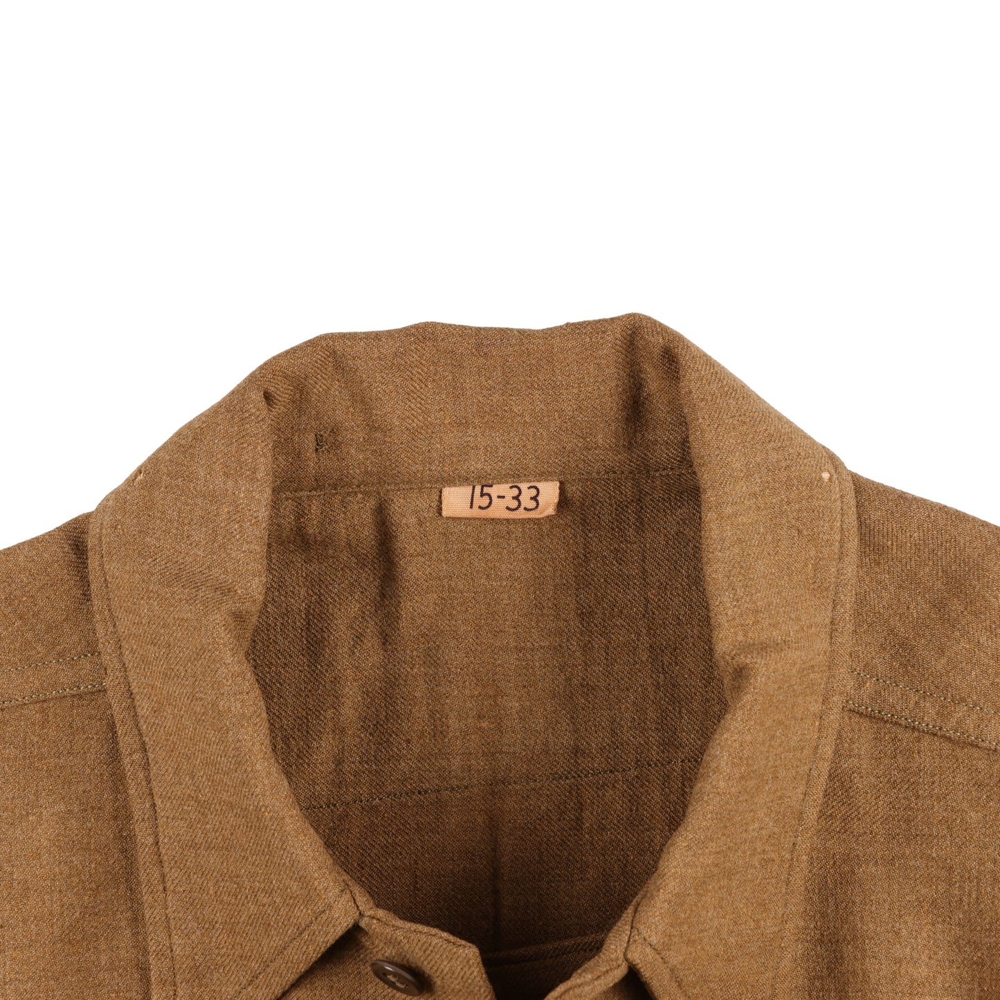 WWII U.S. Army Enlisted Man's M37 Wool Service Shirt with Gas Flap by Acme Shirt Co. (Size 15 x 33)