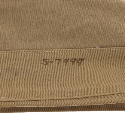 WWII U.S. Army Khaki Garrison Cap Marked with Laundry Number