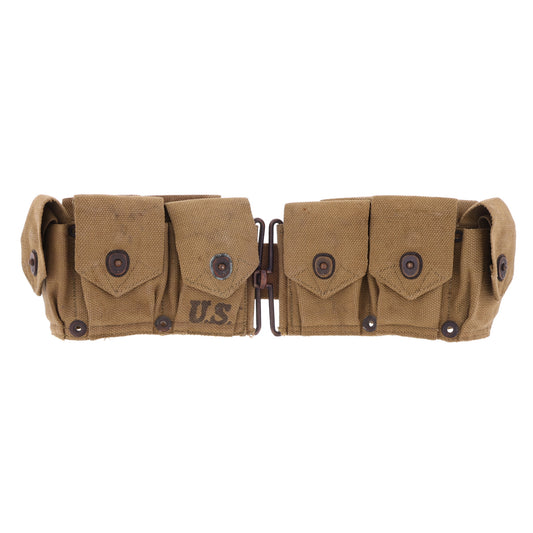 WWII U.S. Army M1923 Ammunition Belt for M-1 Garand by R. M. Co. (1942)
