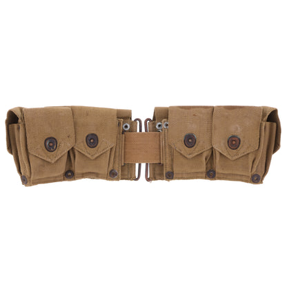 WWII U.S. Army M1923 Ammunition Belt for M-1 Garand by R. M. Co. (1942)