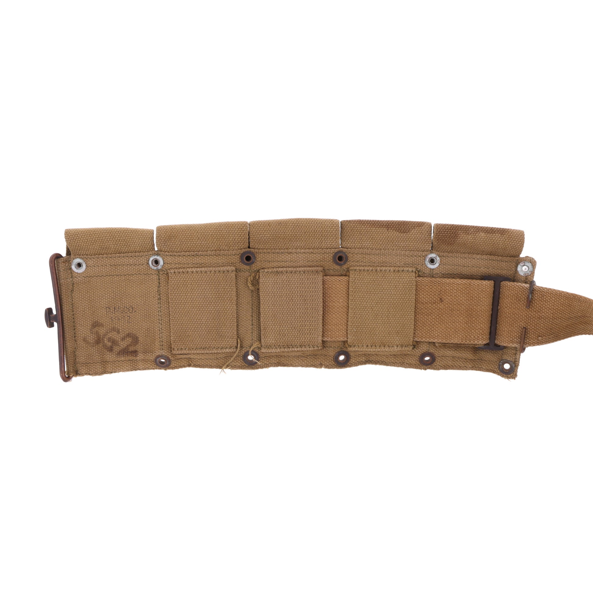 WWII U.S. Army M1923 Ammunition Belt for M-1 Garand by R. M. Co. (1942)