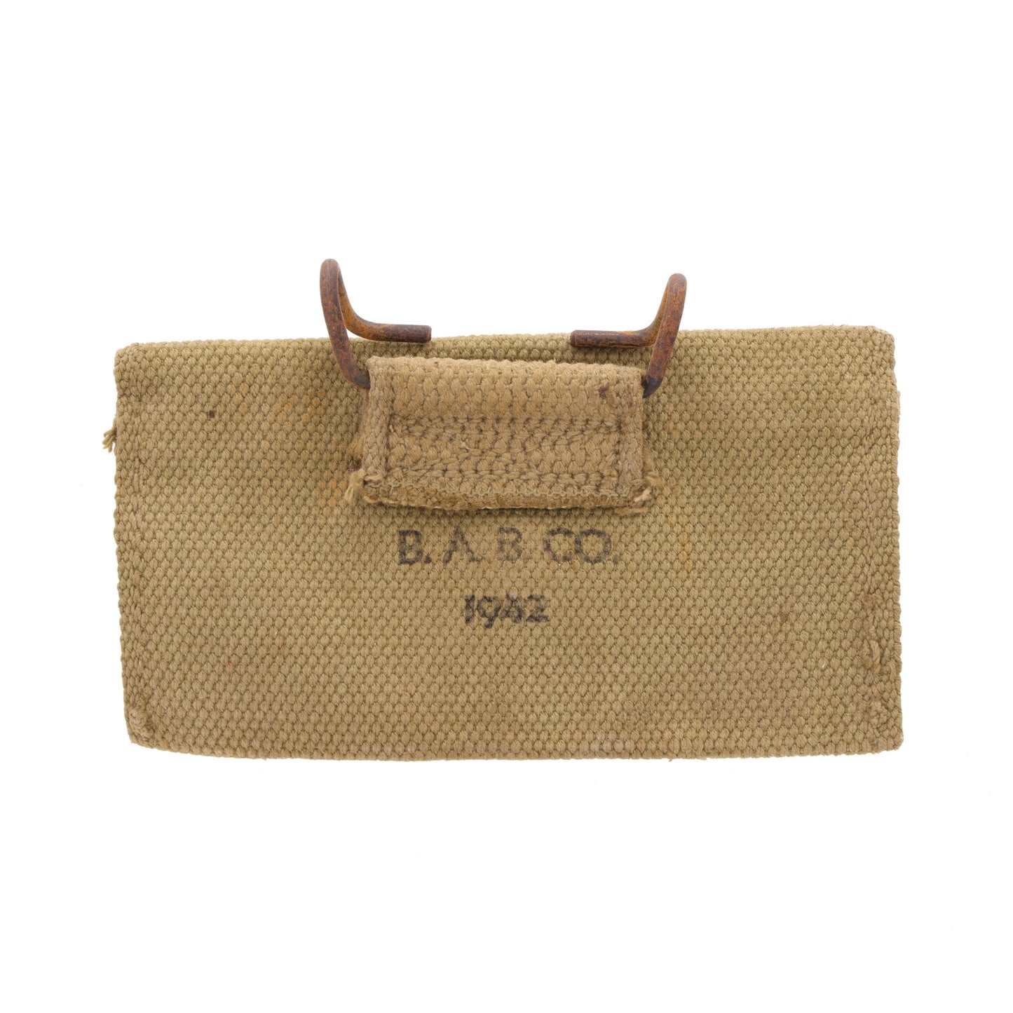 WWII U.S. Army M1924 Carlisle Bandage First Aid Pouch by Betty Ann Bag Co. (1942)