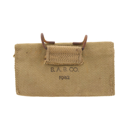 WWII U.S. Army M1924 Carlisle Bandage First Aid Pouch by Betty Ann Bag Co. (1942)