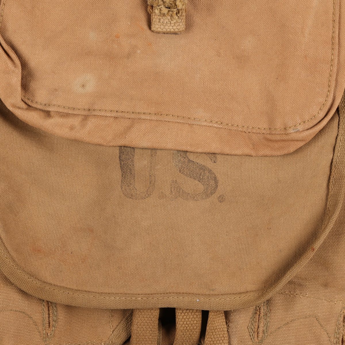 WWII U.S. Army M1928 Haversack by A. Reif & Co. Marked with Laundry Number (1942)