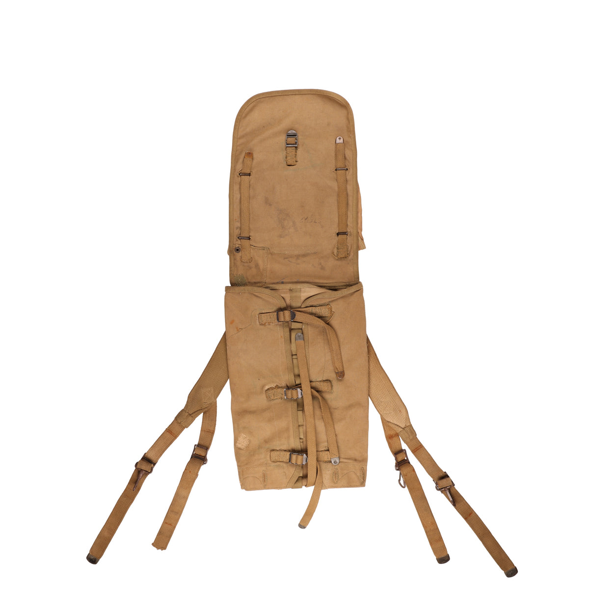 WWII U.S. Army M1928 Haversack by A. Reif & Co. Marked with Laundry Number (1942)