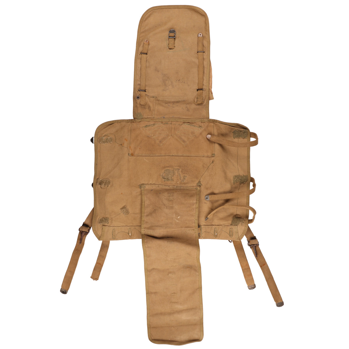 WWII U.S. Army M1928 Haversack by A. Reif & Co. Marked with Laundry Number (1942)