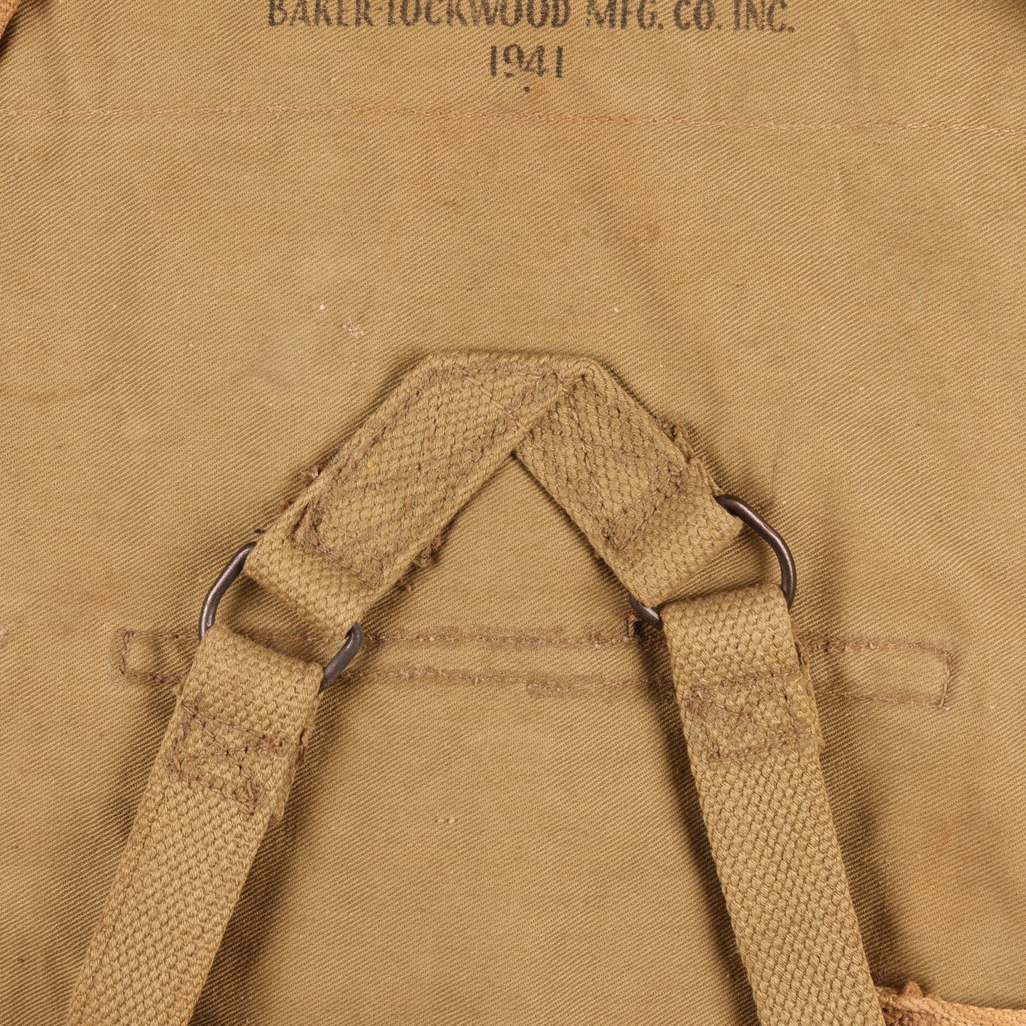 WWII U.S. Army M1928 Haversack by Baker-Lockwood Mfg. Co., Inc. (1941)