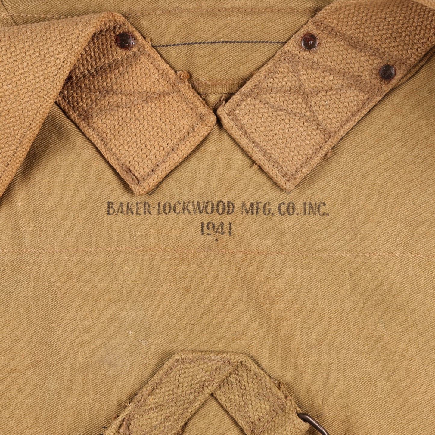 WWII U.S. Army M1928 Haversack by Baker-Lockwood Mfg. Co., Inc. (1941)