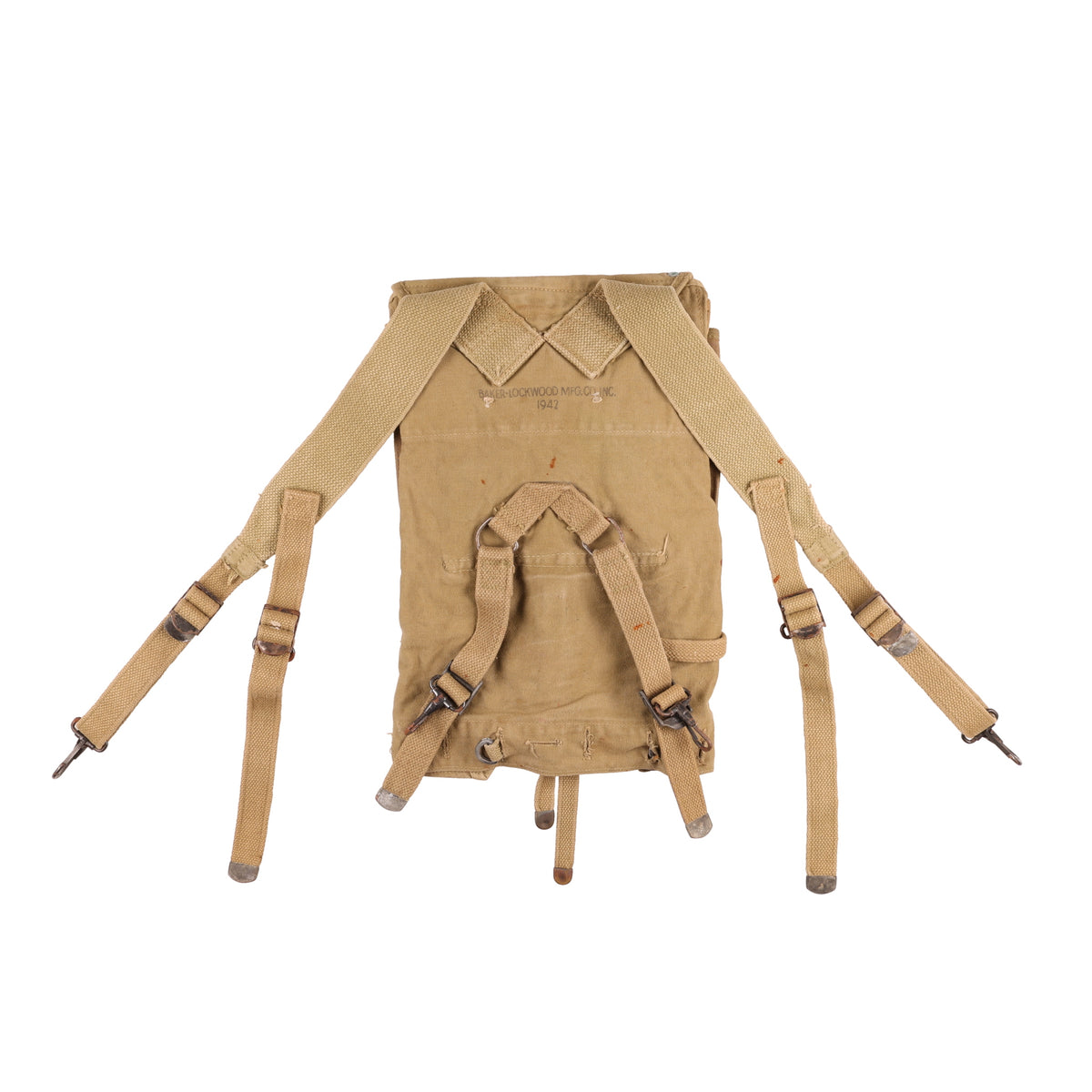 WWII U.S. Army M1928 Haversack by Baker-Lockwood Mfg. Co., Inc. (1942)