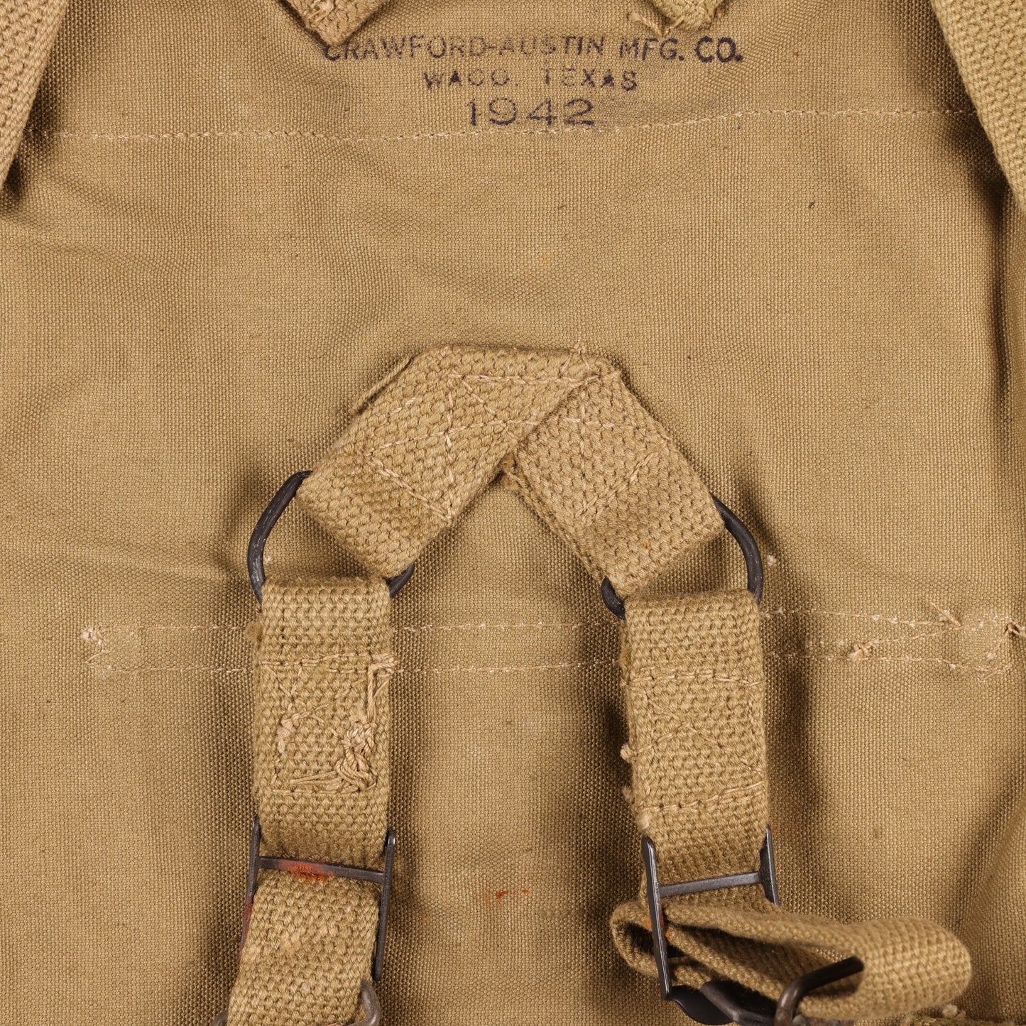 WWII U.S. Army M1928 Haversack by Crawford-Austin Mfg. Co. (1942)
