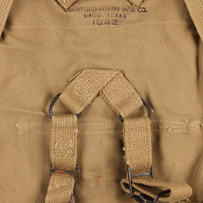 WWII U.S. Army M1928 Haversack by Crawford-Austin Mfg. Co. (1942)