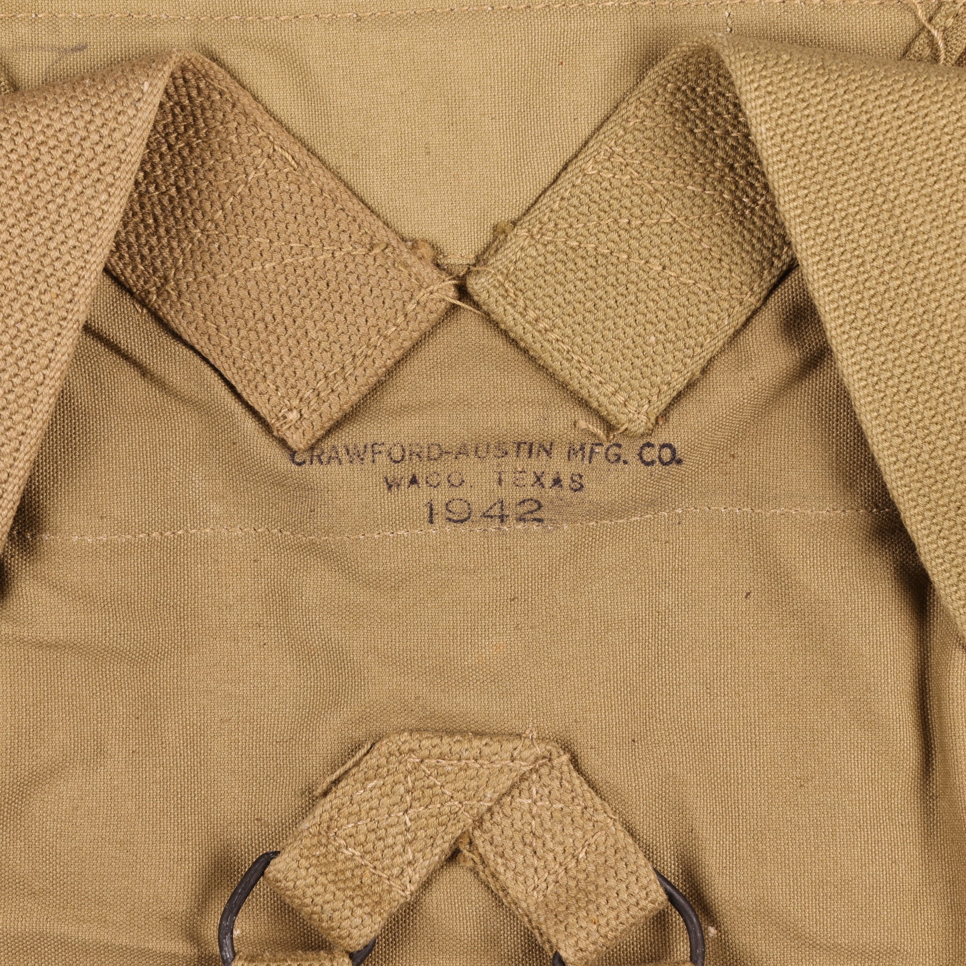 WWII U.S. Army M1928 Haversack by Crawford-Austin Mfg. Co. (1942)