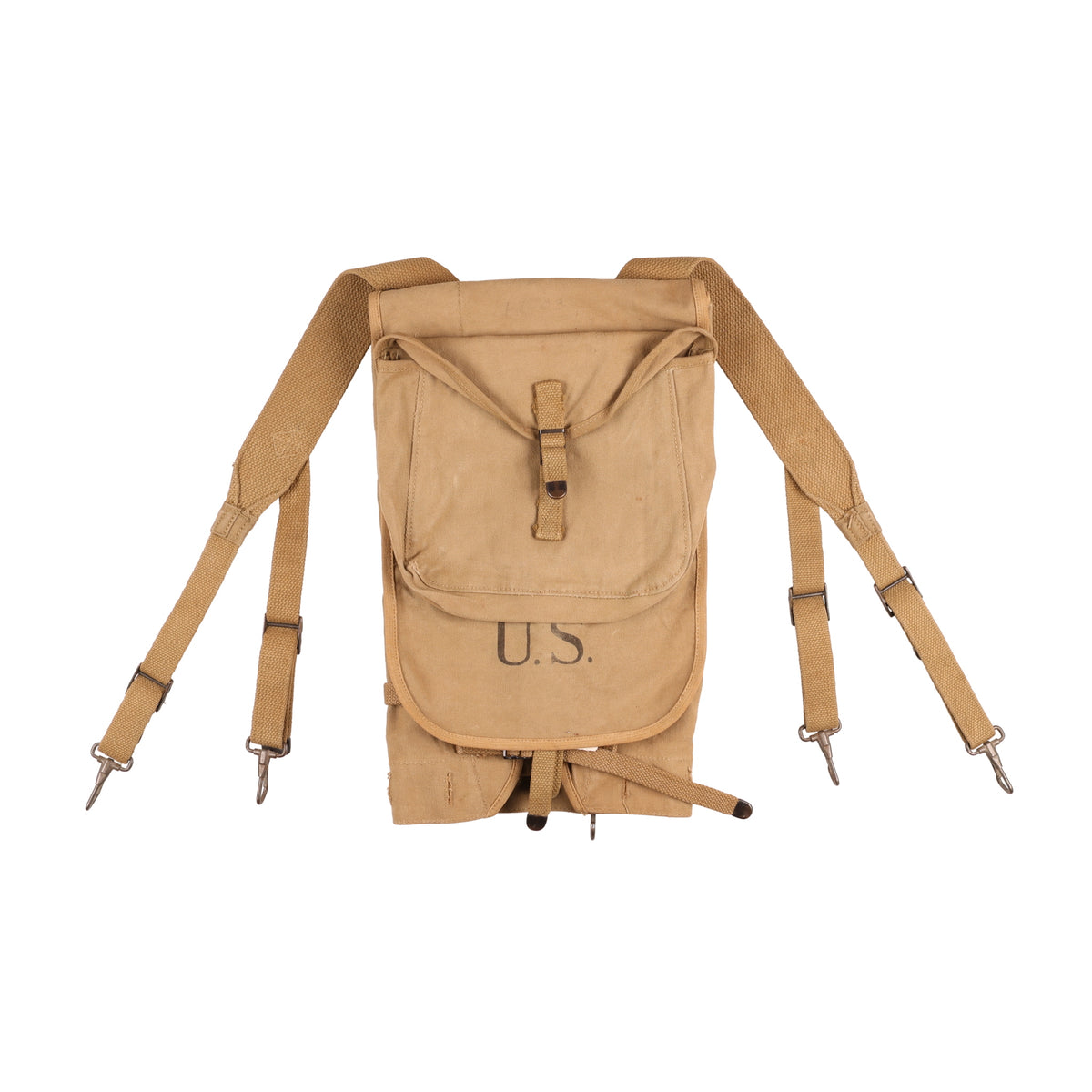 WWII U.S. Army M1928 Haversack by Felt Novelty Mfg. Co., Inc. Marked with Laundry Number (1942)