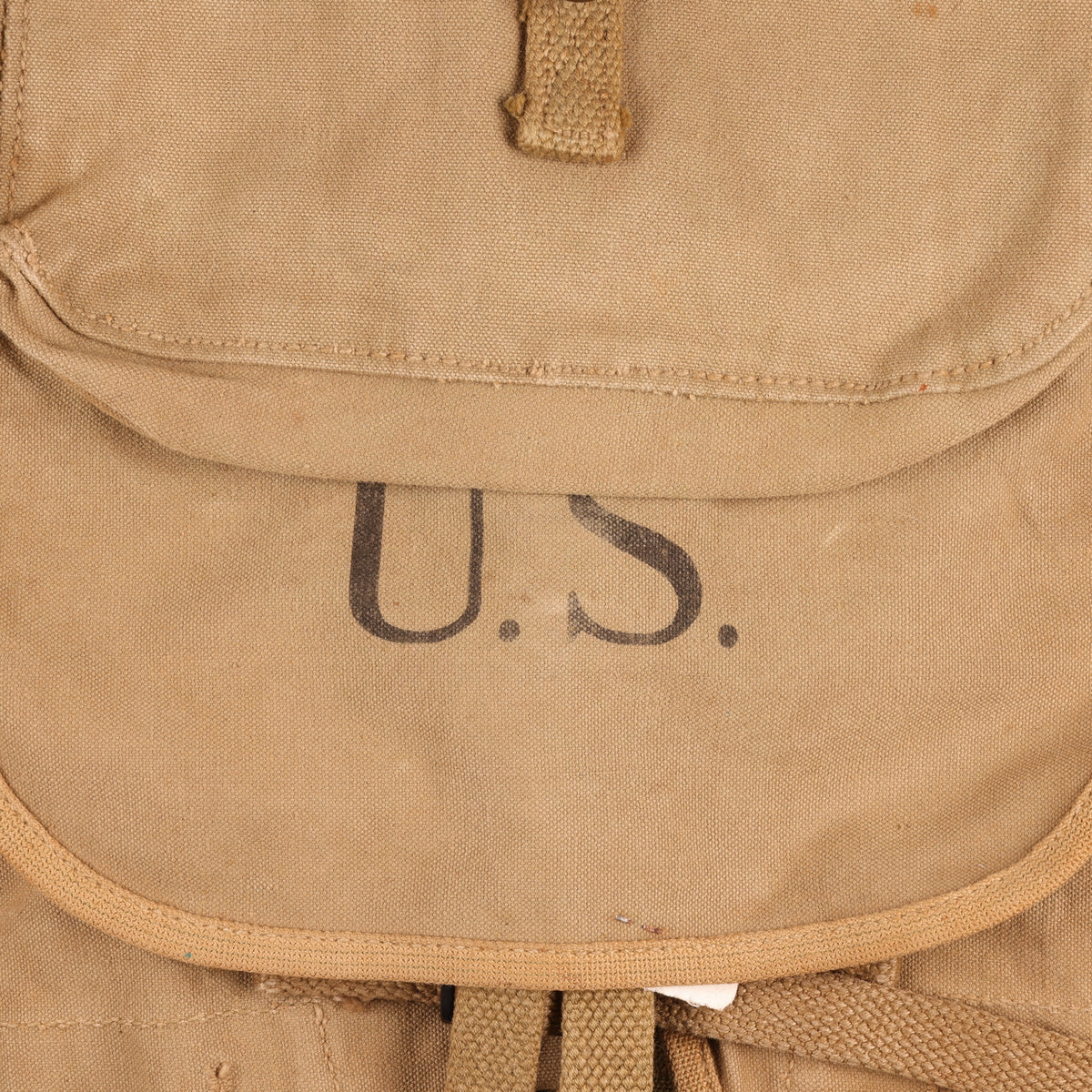 WWII U.S. Army M1928 Haversack by Felt Novelty Mfg. Co., Inc. Marked with Laundry Number (1942)