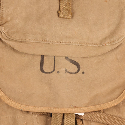 WWII U.S. Army M1928 Haversack by Felt Novelty Mfg. Co., Inc. Marked with Laundry Number (1942)