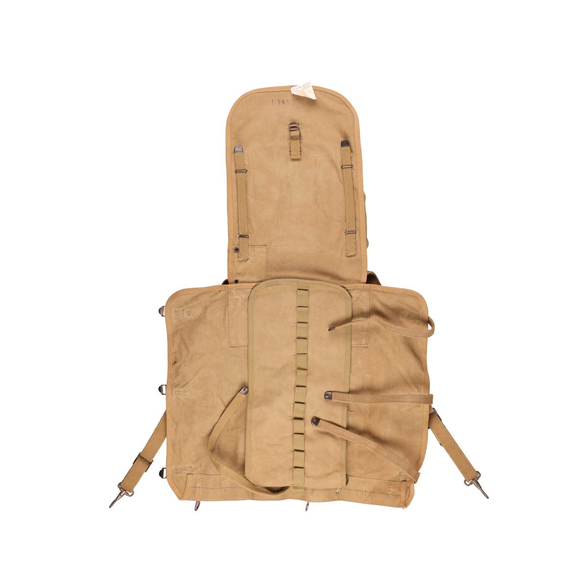 WWII U.S. Army M1928 Haversack by Felt Novelty Mfg. Co., Inc. Marked with Laundry Number (1942)