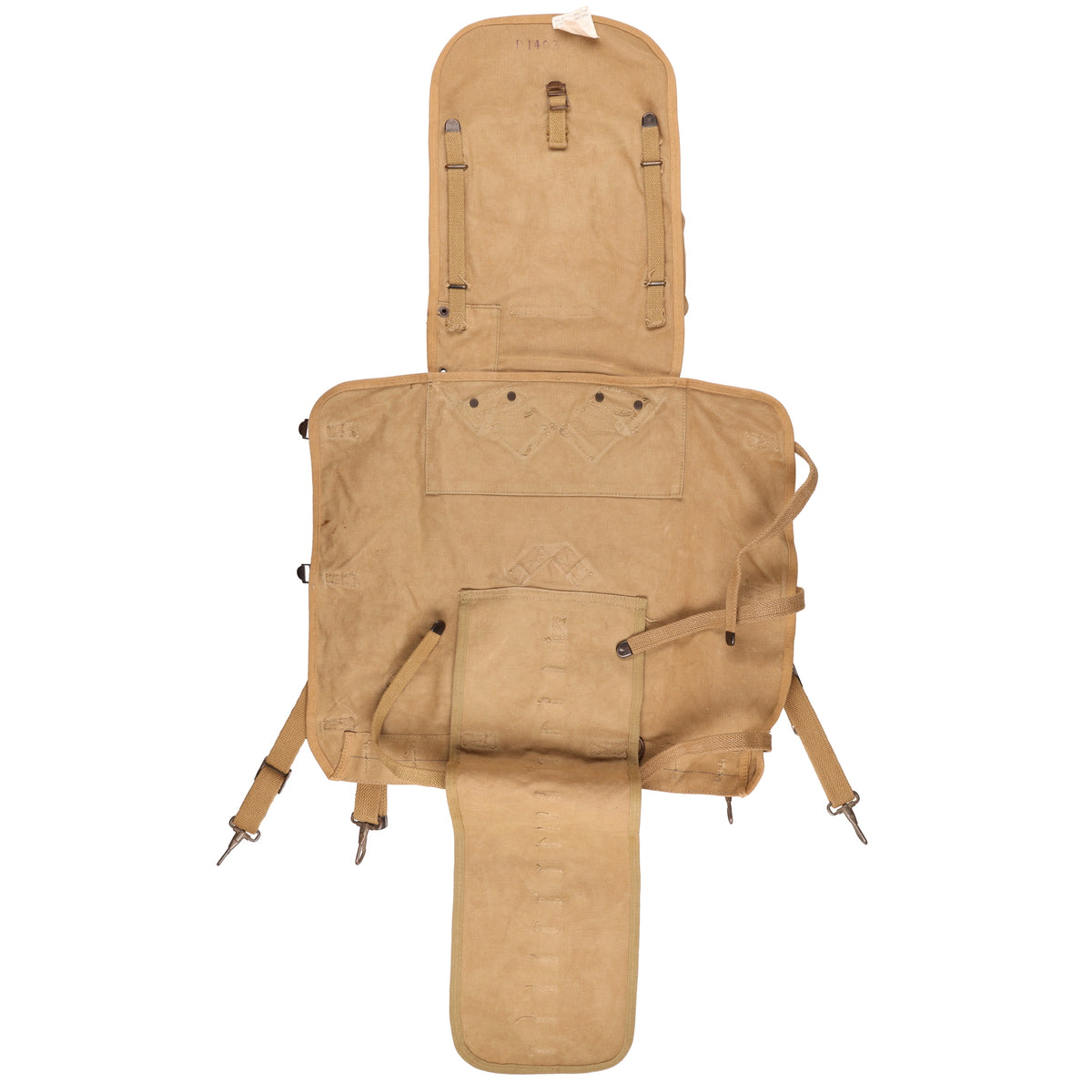 WWII U.S. Army M1928 Haversack by Felt Novelty Mfg. Co., Inc. Marked with Laundry Number (1942)