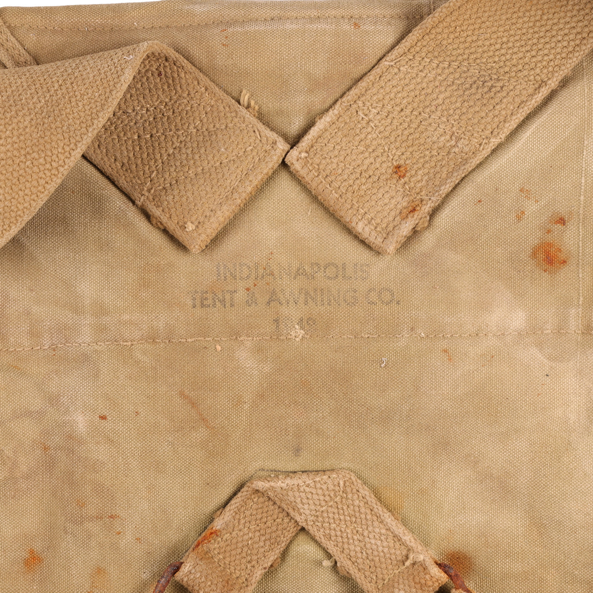 WWII U.S. Army M1928 Haversack by Indianapolis Tent & Awning Co. (1942)