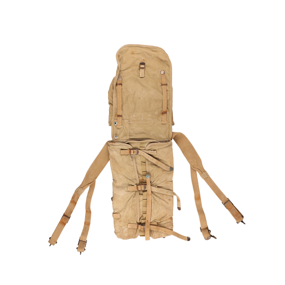 WWII U.S. Army M1928 Haversack by Indianapolis Tent & Awning Co. (1942)