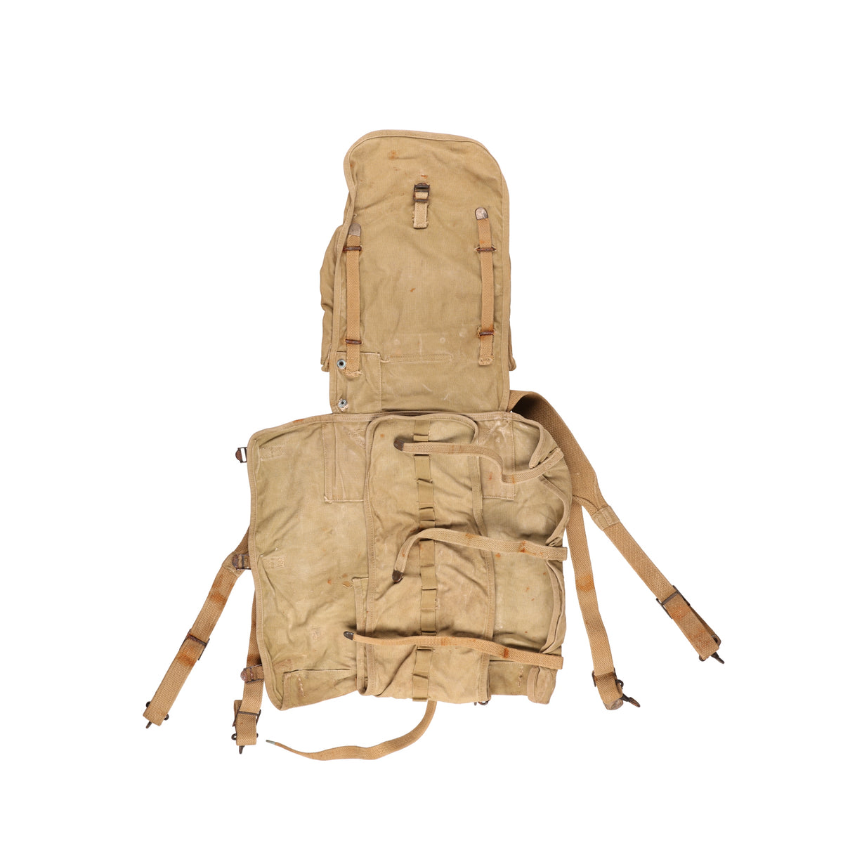 WWII U.S. Army M1928 Haversack by Indianapolis Tent & Awning Co. (1942)