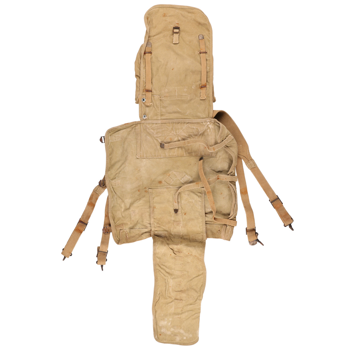WWII U.S. Army M1928 Haversack by Indianapolis Tent & Awning Co. (1942)