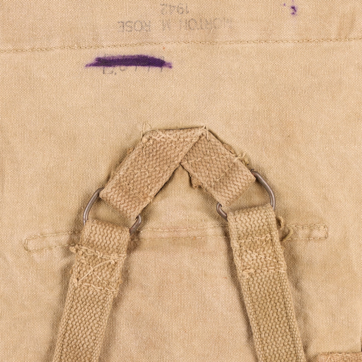 WWII U.S. Army M1928 Haversack by Morton M. Rose Marked with Laundry Number (1942)