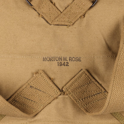WWII U.S. Army M1928 Haversack by Morton M. Rose (1942)
