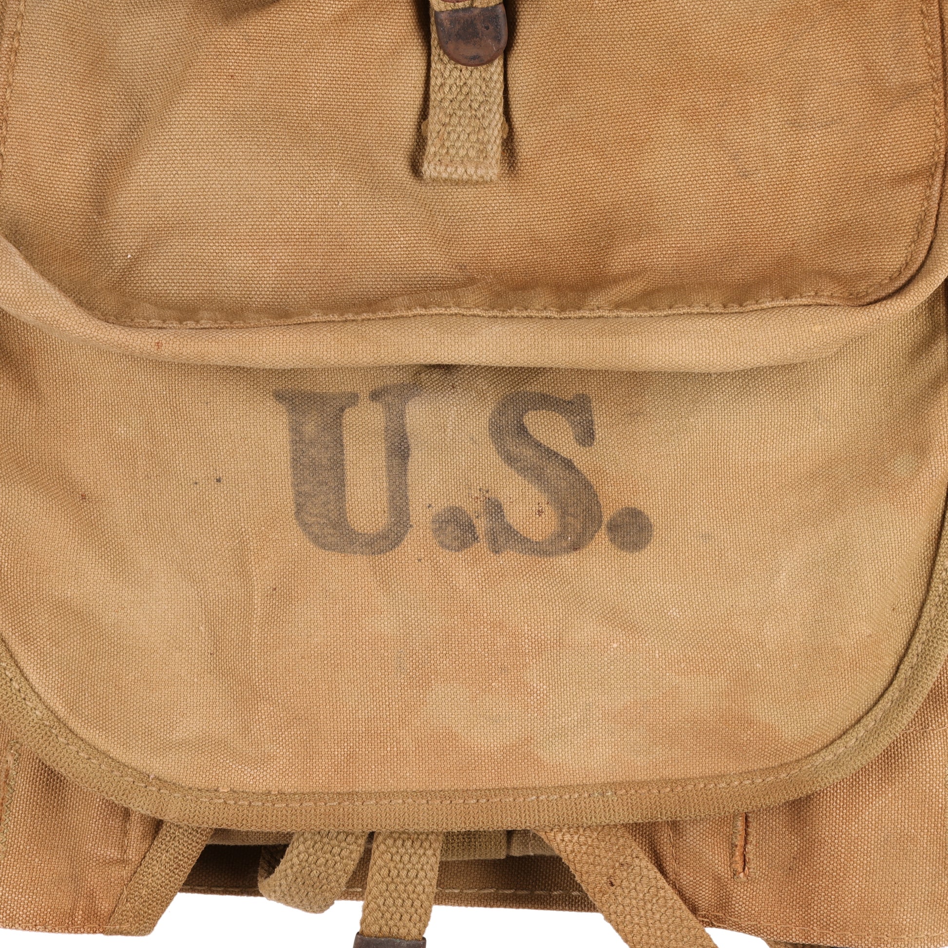 WWII U.S. Army M1928 Haversack by Rubero Marked with Laundry Number (1942)