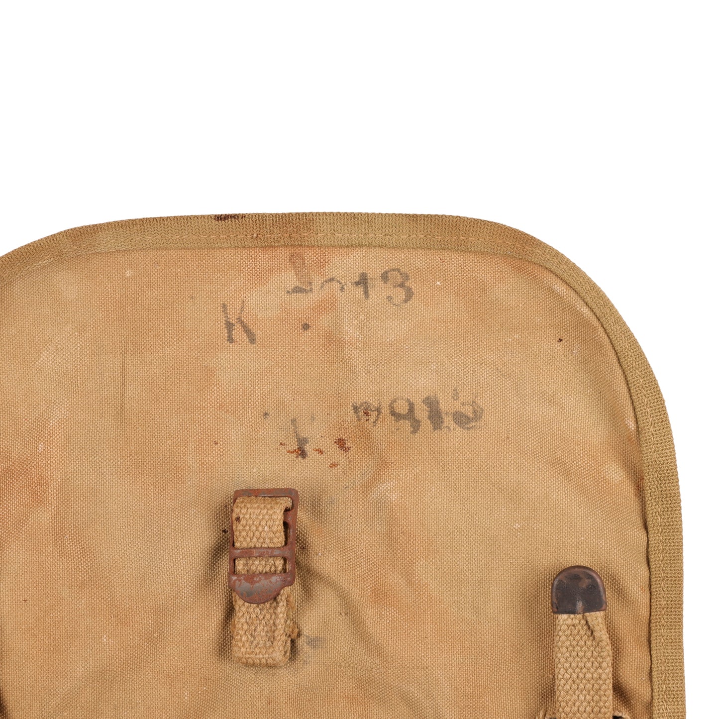 WWII U.S. Army M1928 Haversack by Rubero Marked with Laundry Number (1942)