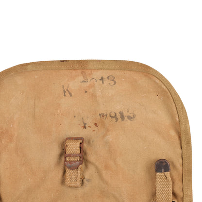 WWII U.S. Army M1928 Haversack by Rubero Marked with Laundry Number (1942)