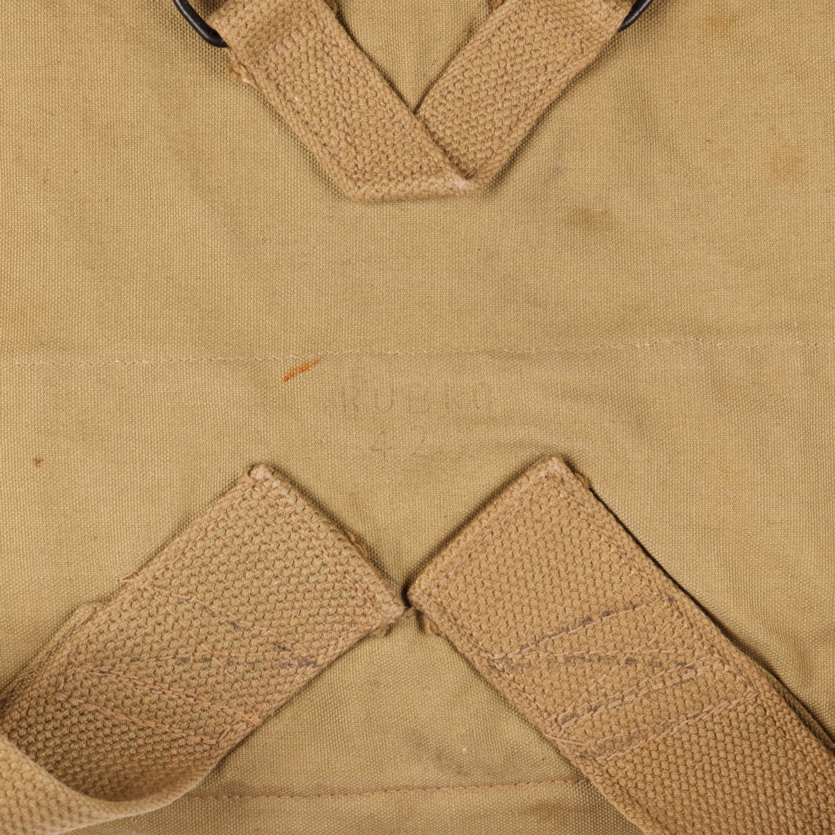 WWII U.S. Army M1928 Haversack by Rubro Marked with Names (1942)