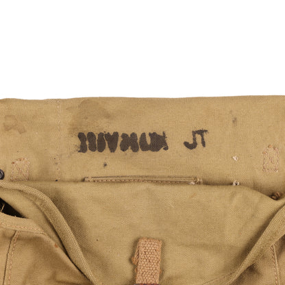 WWII U.S. Army M1928 Haversack by Rubro Marked with Names (1942)
