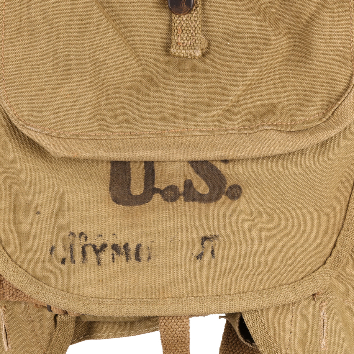 WWII U.S. Army M1928 Haversack by Rubro Marked with Names (1942)