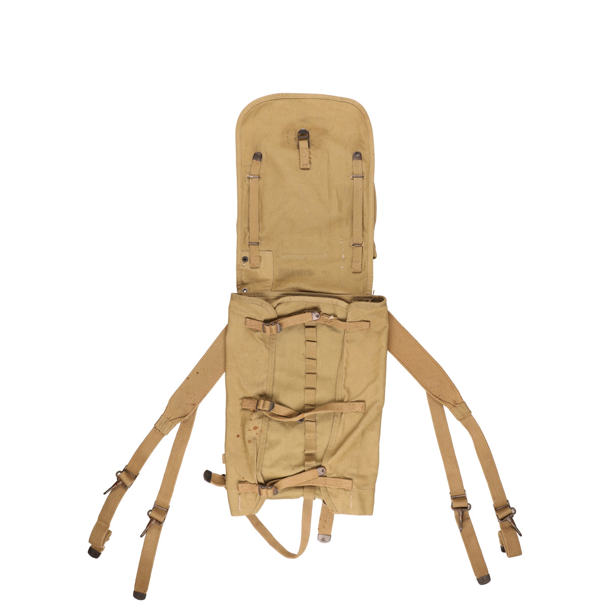 WWII U.S. Army M1928 Haversack by Rubro Marked with Names (1942)
