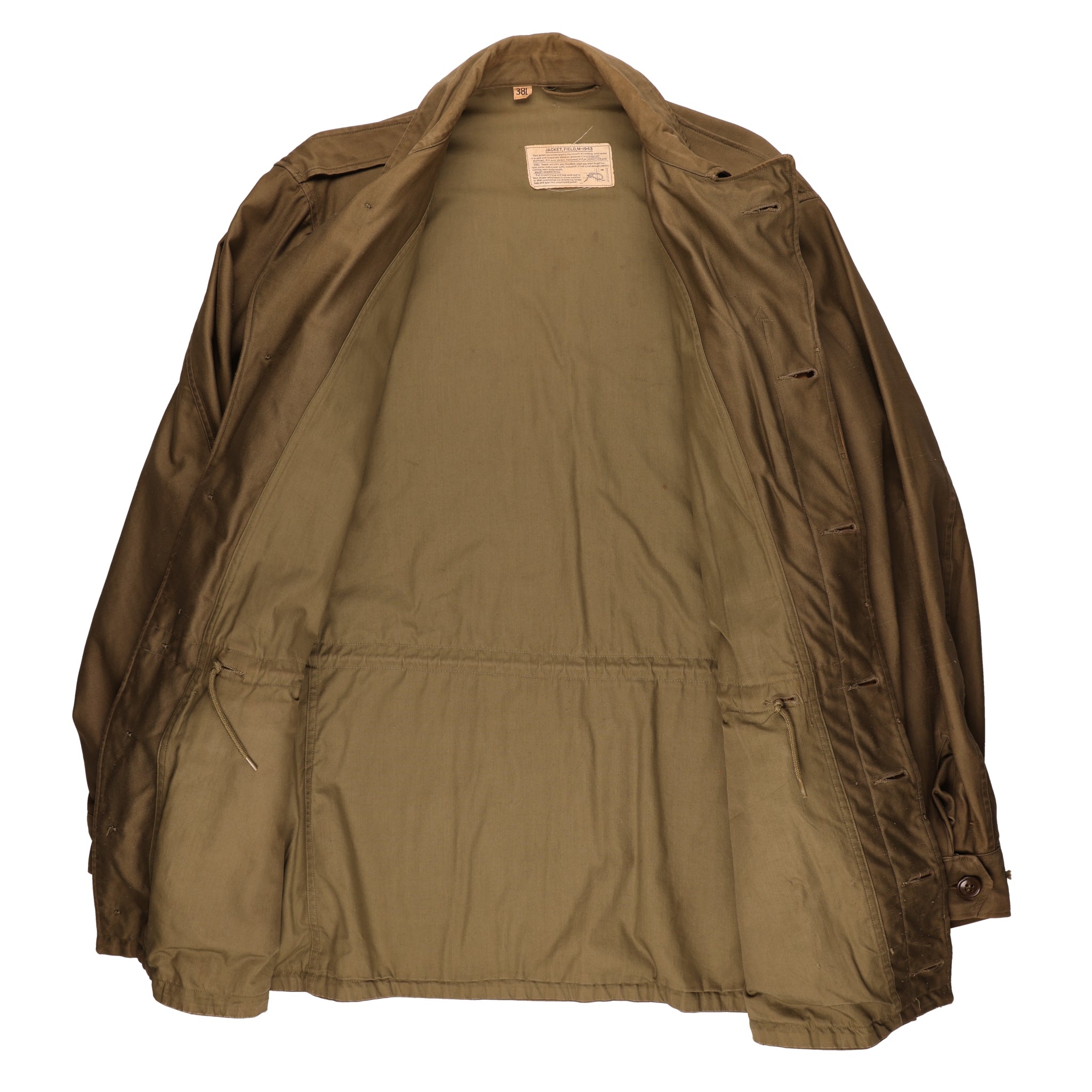 WWII U.S. Army M1943 Field Jacket by Stanley's Sportswear Size 38L