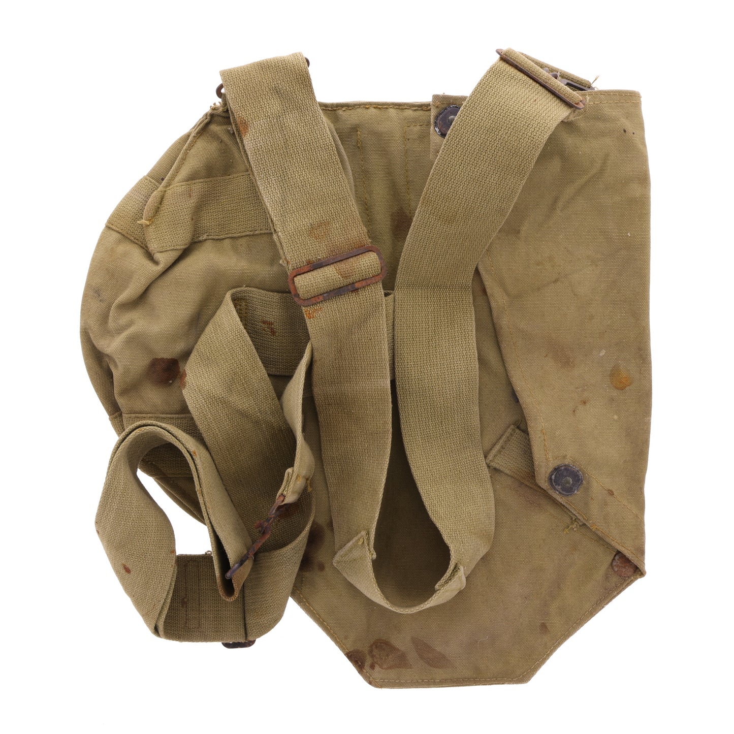 WWII U.S. Army M4 Lightweight Service Gas Mask Bag Identified to Clayton J. Zimmerman