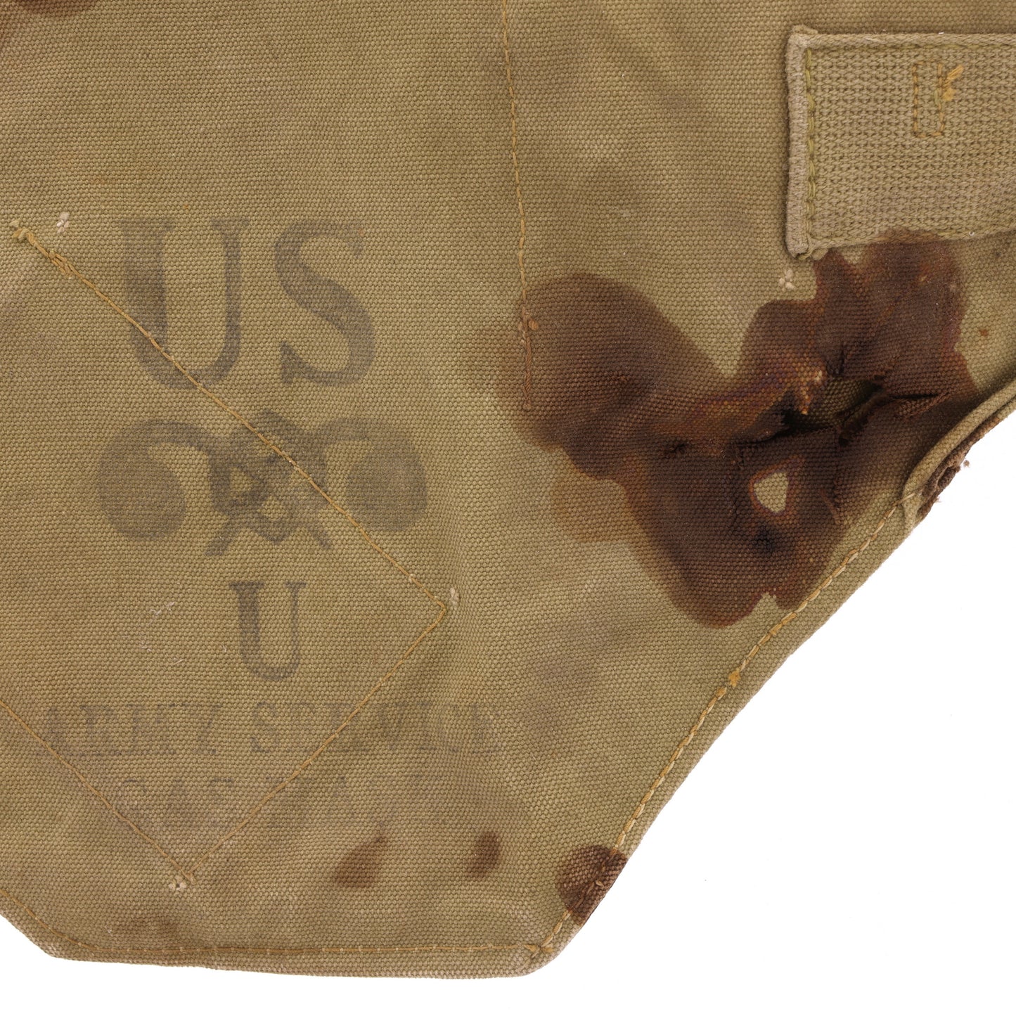 WWII U.S. Army M4 Lightweight Service Gas Mask Bag Identified to Clayton J. Zimmerman