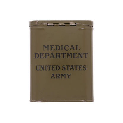 WWII U.S. Army Medical Department Tin Canister for Iodine Swabs