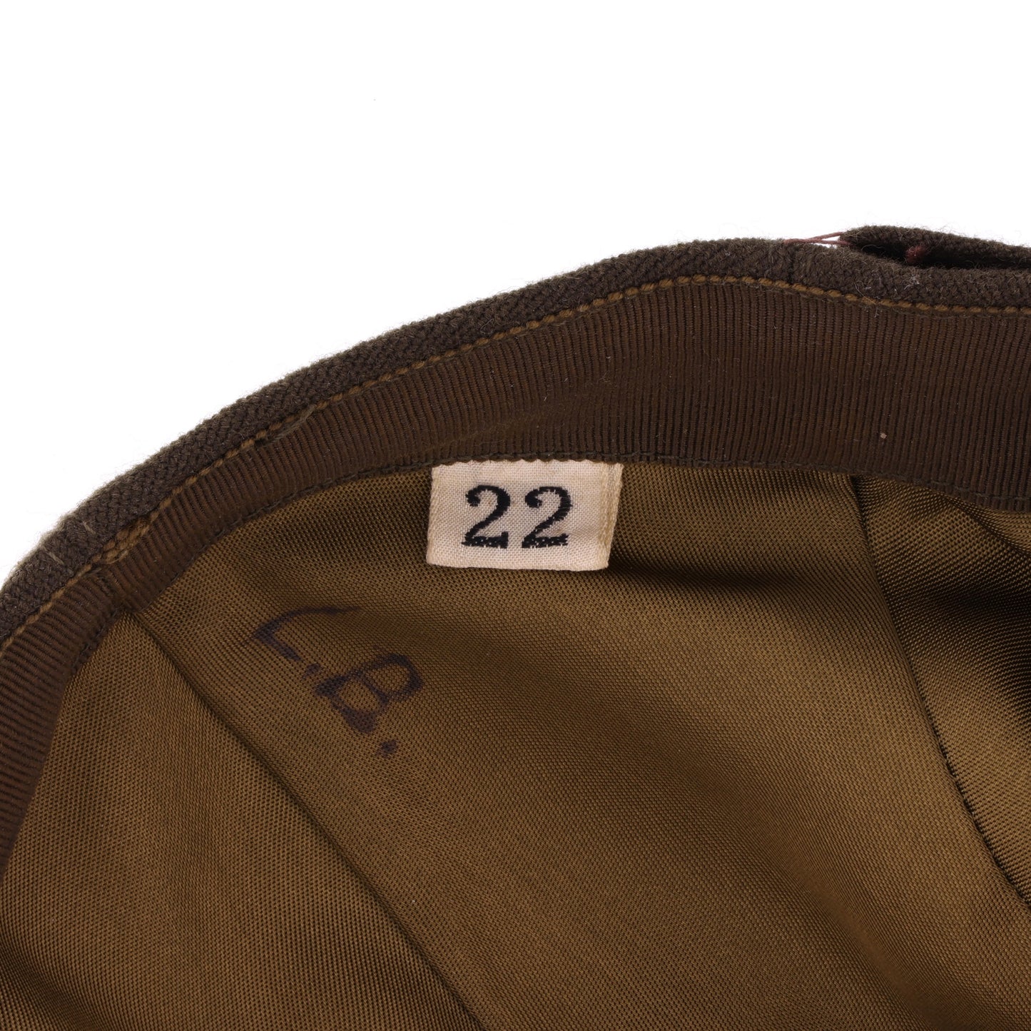 WWII U.S. Army Nurse Corps (ANC) Officer's Wool Service Cap (Size 22)