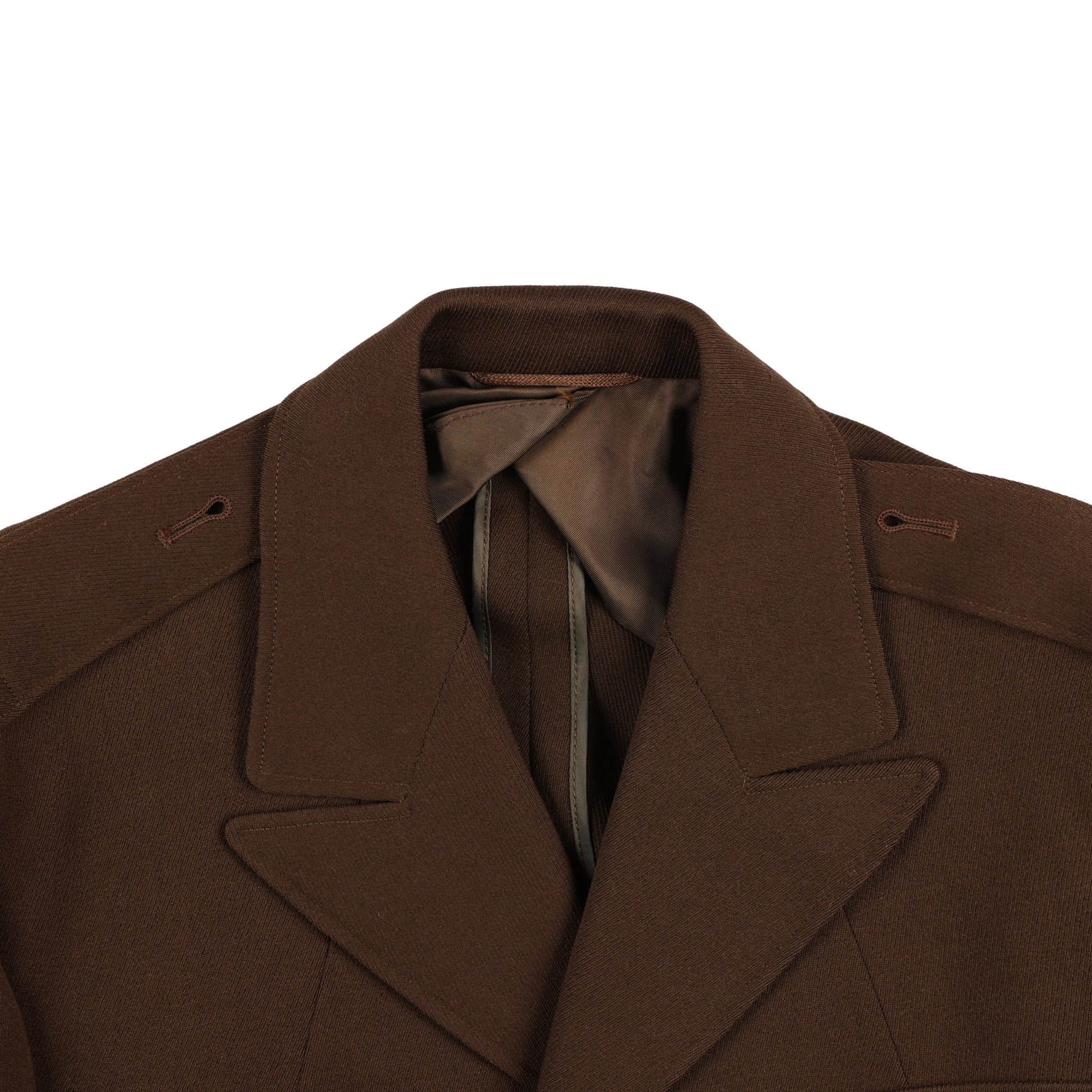 WWII U.S. Army Officer's Chocolate Wool Service Jacket by Phila. Q.M. Depot Named to "Wexler" Size 38R (1944)