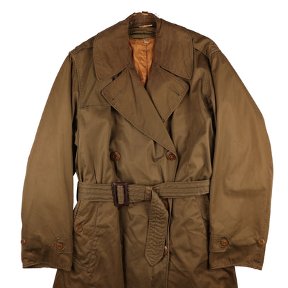 WWII U.S. Army Officer's Cotton Overcoat by Phila. Q.M. Depot Size 38R (1945)