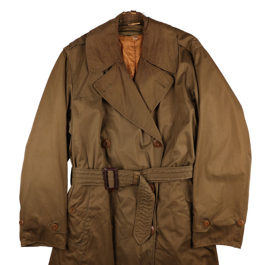 WWII U.S. Army Officer's Cotton Overcoat by Phila. Q.M. Depot Size 38R (1945)