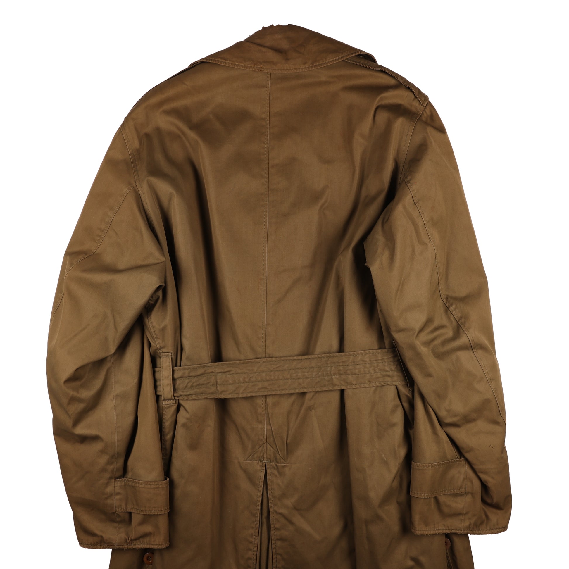 WWII U.S. Army Officer's Cotton Overcoat by Phila. Q.M. Depot Size 38R (1945)