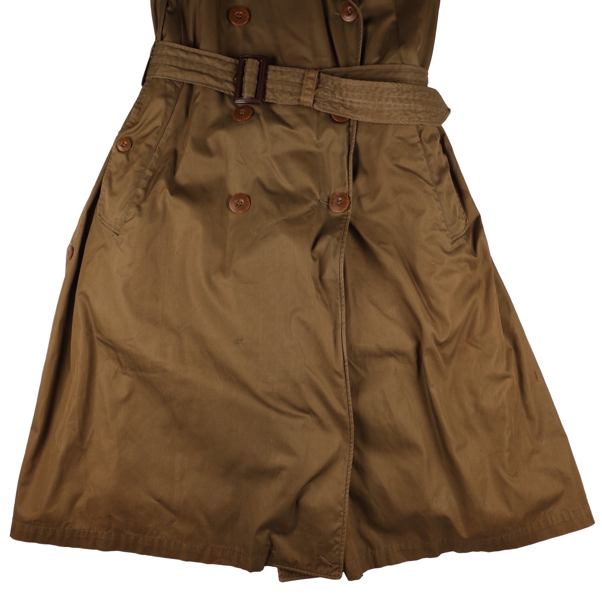 WWII U.S. Army Officer's Cotton Overcoat by Phila. Q.M. Depot Size 38R (1945)